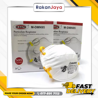 M-SAFE M-DMN95 N95 STANDARD PARTICULATE RESPIRATOR MASK