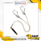 WORKER FULL BODY HARNESS + 1.8M DOUBLE LANYARD WITH ENERGY ABSORBER + CARABINER (MODEL : WHT118LA2)