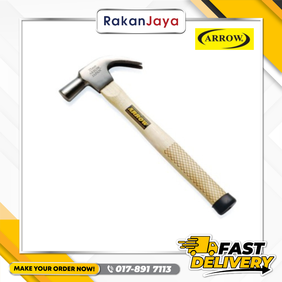 ARROW HAND CLAW HAMMER WITH HICKORY HANDLE (AH25)
