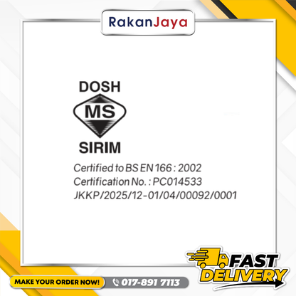 BDS ECONOMICAL ANTI FOG IMPACT RESISTANT GLASSES (SG-71006)