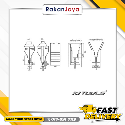 KI TOOLS HYDRAULIC WEDGE SPREADER