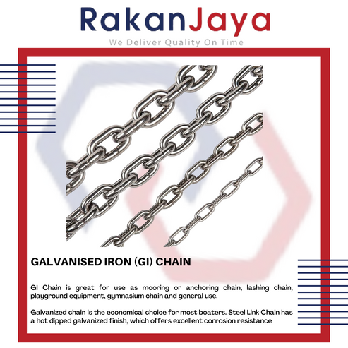 GI (GALVANISED IRON) CHAIN – Rakan Jaya Hardware