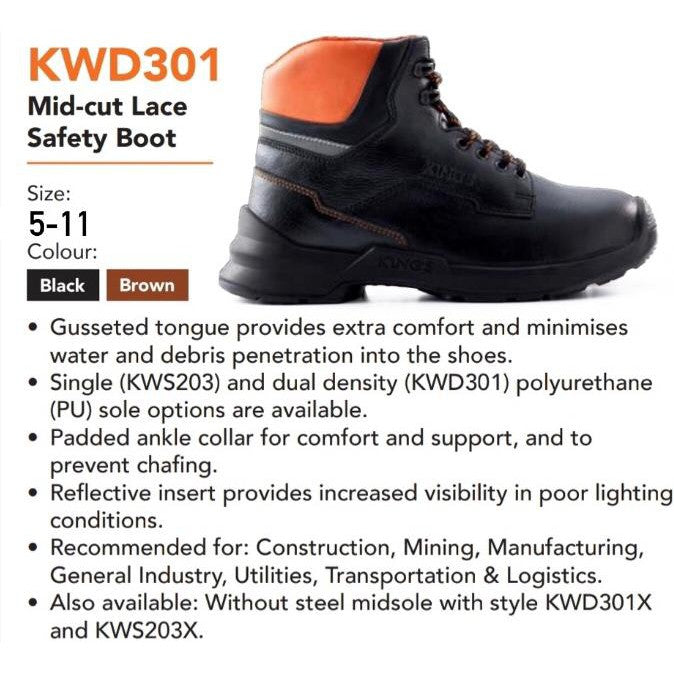 KING'S COMFORT RANGE SERIES SAFETY SHOES